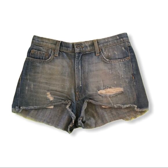 CarMar Distressed Denim Cut-Off Shorts - Picture 9 of 9